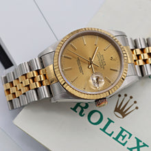 Load image into Gallery viewer, Rolex Datejust 36 ref. 16233 Champagne dial - Jubilee Bracelet - Full Set
