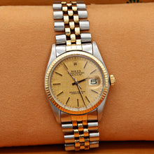 Load image into Gallery viewer, Rolex Datejust ref. 16013 Champagne Linen Dial - Jubilee Bracelet
