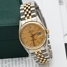 Load image into Gallery viewer, Rolex Datejust ref. 16013 Champagne Linen Dial - Jubilee Bracelet

