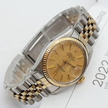 Load image into Gallery viewer, Rolex Datejust ref. 16013 Champagne Linen Dial - Jubilee Bracelet
