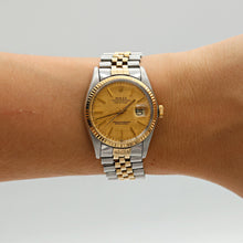 Load image into Gallery viewer, Rolex Datejust ref. 16013 Champagne Linen Dial - Jubilee Bracelet
