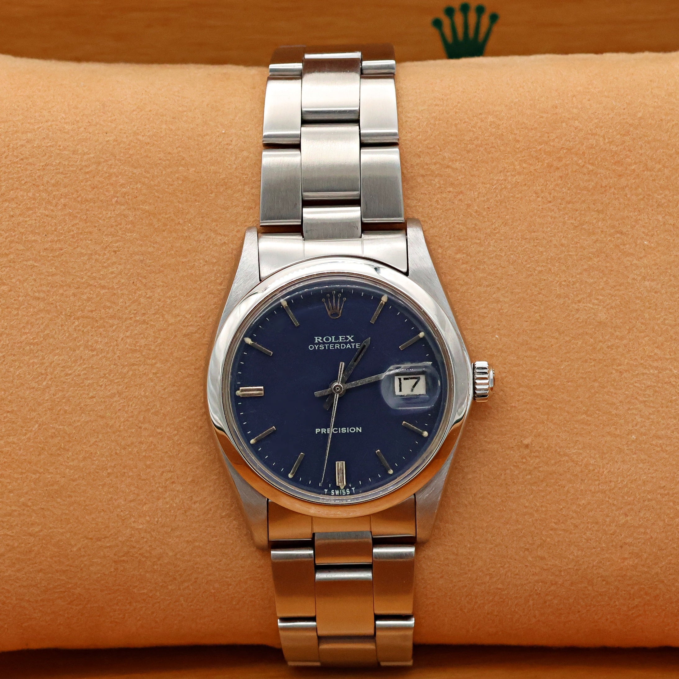 Rolex Oyster Precision Date ref. 6694 Blue Dial (III)- Oyster Bracelet