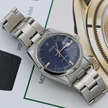 Załaduj obraz do przeglądarki galerii, Rolex Oyster Precision Date ref. 6694 Blue Dial (III)- Oyster Bracelet
