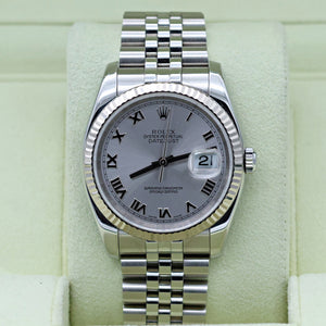 Rolex Datejust ref. 116234 Silver Roman Dial - Jubilee Bracelet
