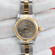 Załaduj obraz do przeglądarki galerii, Rolex Oyster Perpetual Lady ref. 67183 - Grey 3-6-9 Dial - Oyster bracelet - Full Set
