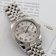 Carica l'immagine nel visualizzatore di Gallery, Rolex Datejust ref. 116234 Silver Roman Dial - Jubilee Bracelet
