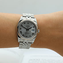 Carica l'immagine nel visualizzatore di Gallery, Rolex Datejust ref. 116234 Silver Roman Dial - Jubilee Bracelet
