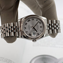 Carica l'immagine nel visualizzatore di Gallery, Rolex Datejust ref. 116234 Silver Roman Dial - Jubilee Bracelet
