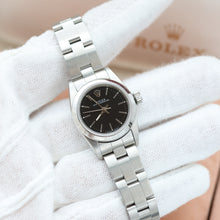 Załaduj obraz do przeglądarki galerii, Rolex Oyster Perpetual ref. 67180 - Black Matte Dial - Oyster Bracelet - Full Set
