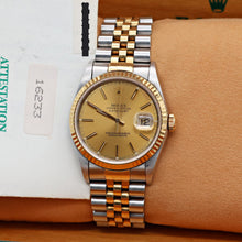 Carica l'immagine nel visualizzatore di Gallery, ON SALE: Rolex Datejust 36 ref. 16233 Champagne dial (V3) - Jubilee Bracelet - Full Set
