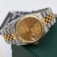 Carica l'immagine nel visualizzatore di Gallery, ON SALE: Rolex Datejust 36 ref. 16233 Champagne dial (V3) - Jubilee Bracelet - Full Set
