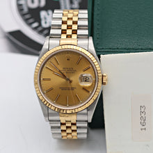Carica l'immagine nel visualizzatore di Gallery, ON SALE: Rolex Datejust 36 ref. 16233 Champagne dial (V3) - Jubilee Bracelet - Full Set
