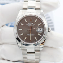 Carica l'immagine nel visualizzatore di Gallery, Rolex Datejust ref. 126300 Slate Gray Dial Oyster bracelet - Full Set

