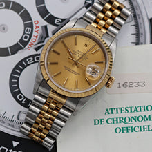 Carica l'immagine nel visualizzatore di Gallery, ON SALE: Rolex Datejust 36 ref. 16233 Champagne dial (V3) - Jubilee Bracelet - Full Set
