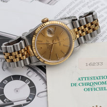 Carica l'immagine nel visualizzatore di Gallery, ON SALE: Rolex Datejust 36 ref. 16233 Champagne dial (V3) - Jubilee Bracelet - Full Set
