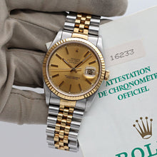 Carica l'immagine nel visualizzatore di Gallery, ON SALE: Rolex Datejust 36 ref. 16233 Champagne dial (V3) - Jubilee Bracelet - Full Set
