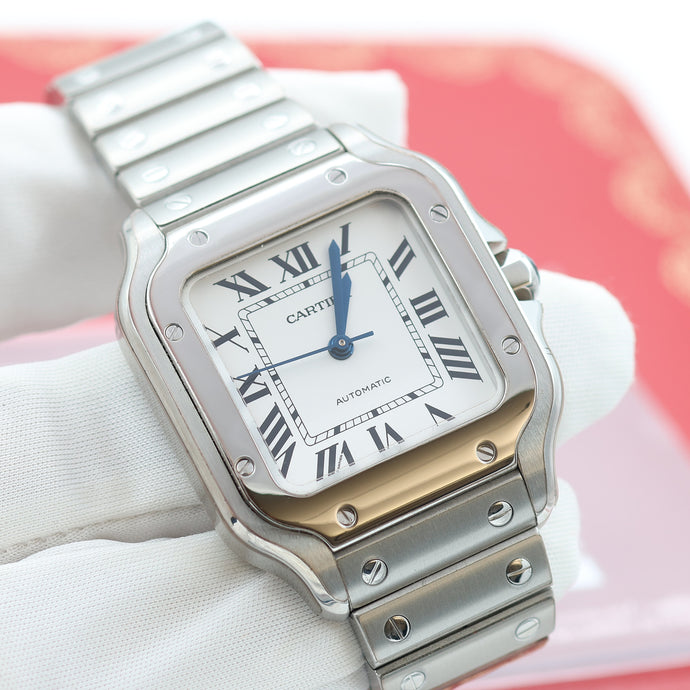 Cartier Santos ref. WSSA0029 - White Dial - Full Set