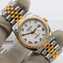 Indlæs billede til gallerivisning Rolex Datejust ref. 116233 White Roman Dial - Jubilee Bracelet - Full Set
