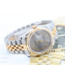 Charger l&#39;image dans la galerie, Rolex Datejust ref. 116203 Grey Arabic Dial Jubilee Bracelet
