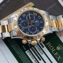 Indlæs billede til gallerivisning Rolex Daytona ref. 116523 - Racing Blue Dial - Full Set
