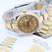 Bild in Galerie-Viewer laden, Rolex Datejust Ref. 116233 Champagner -Zifferblatt - Austernarmband - Voller Set
