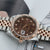 Rolex Datejust ref. 126331 Chocolate Diamonds dial Rose Gold / Steel - Oyster bracelet