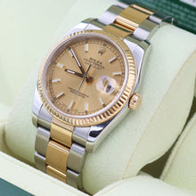 Bild in Galerie-Viewer laden, Rolex Datejust Ref. 116233 Champagner -Zifferblatt - Austernarmband - Voller Set

