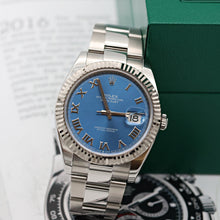 Charger l'image dans la galerie, Rolex Datejust ref. 126334 Blue Roman Dial Oyster bracelet - Full Set
