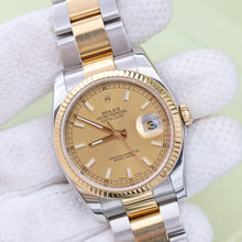 Bild in Galerie-Viewer laden, Rolex Datejust Ref. 116233 Champagner -Zifferblatt - Austernarmband - Voller Set
