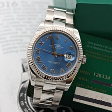 Charger l'image dans la galerie, Rolex Datejust ref. 126334 Blue Roman Dial Oyster bracelet - Full Set
