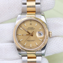 Bild in Galerie-Viewer laden, Rolex Datejust Ref. 116233 Champagner -Zifferblatt - Austernarmband - Voller Set
