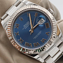 Charger l'image dans la galerie, Rolex Datejust ref. 126334 Blue Roman Dial Oyster bracelet - Full Set
