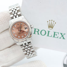 Charger l&#39;image dans la galerie, Rolex Lady Datejust ref. 179174 Salmon Diamonds - Full set
