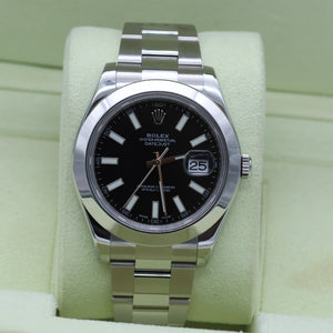 Rolex Datejust 41 ref. 116300 Black Dial - Oyster Bracelet - Full Set