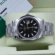 Load image into Gallery viewer, Rolex Datejust 41 ref. 116300 Black Dial - Oyster Bracelet - Full Set
