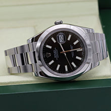 Load image into Gallery viewer, Rolex Datejust 41 ref. 116300 Black Dial - Oyster Bracelet - Full Set
