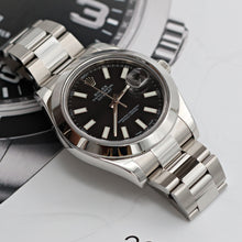 Load image into Gallery viewer, Rolex Datejust 41 ref. 116300 Black Dial - Oyster Bracelet - Full Set
