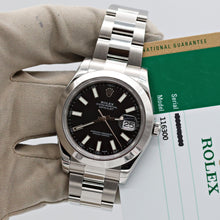 Load image into Gallery viewer, Rolex Datejust 41 ref. 116300 Black Dial - Oyster Bracelet - Full Set
