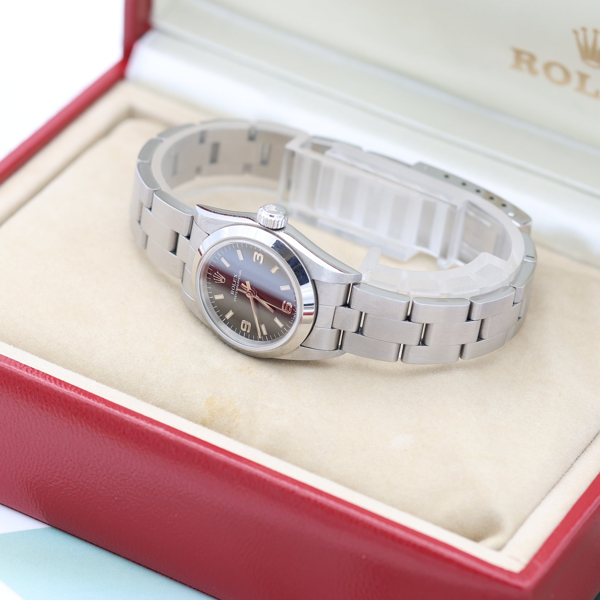 Buy Online Watch Rolex Oyster Perpetual lady 67180 Black 3-6-9