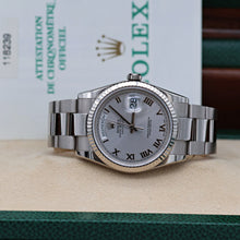 Load image into Gallery viewer, Rolex Day-Date 36 ref. 118239 Silver Roman dial - Oyster - Full Set
