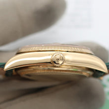 Load image into Gallery viewer, Rolex Day-Date ref. 18038 Champagne Linen Dial - Crocodile Leather strap

