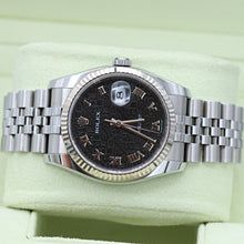 Load image into Gallery viewer, Rolex Datejust ref. 116234 Black Roman Computer Dial - Jubilee - Full Set

