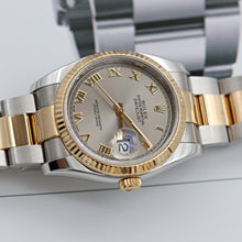 Load image into Gallery viewer, Rolex Datejust ref. 116233 Grey Roman Dial - Oyster Bracelet - Full Set

