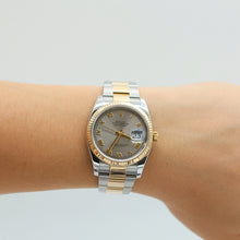 Load image into Gallery viewer, Rolex Datejust ref. 116233 Grey Roman Dial - Oyster Bracelet - Full Set
