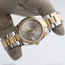 Load image into Gallery viewer, Rolex Datejust ref. 116233 Grey Roman Dial - Oyster Bracelet - Full Set
