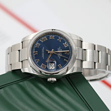 Load image into Gallery viewer, Rolex Datejust ref. 116200 Blue Roman Dial - Oyster Bracelet - Full Set
