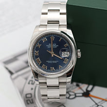 Load image into Gallery viewer, Rolex Datejust ref. 116200 Blue Roman Dial - Oyster Bracelet - Full Set
