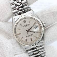 Załaduj obraz do przeglądarki galerii, ON SALE: Rolex Datejust 36 ref. 1601 - Linen Dial (V III) - Jubilee
