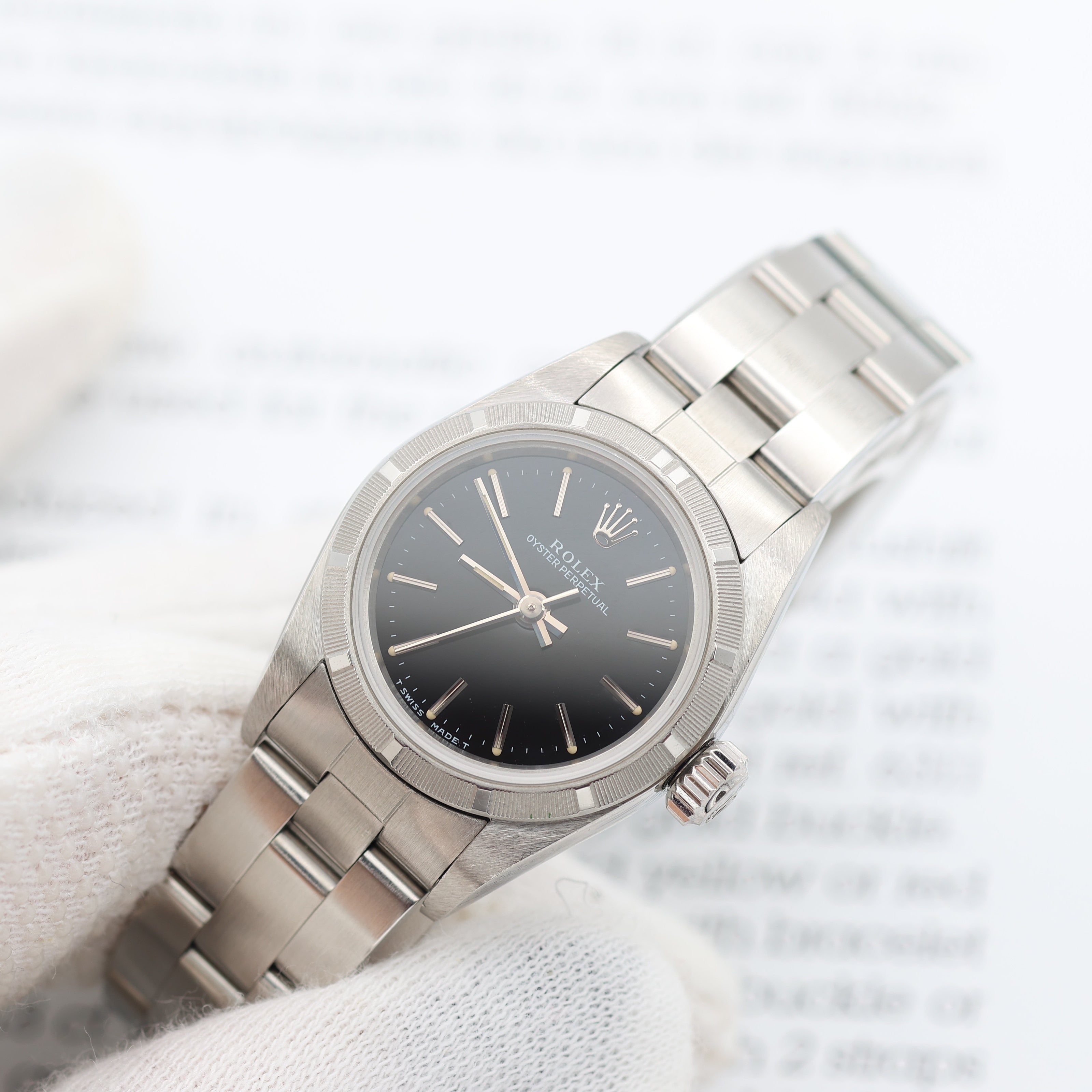 Rolex Oyster Perpetual ref. 67230 - Black Dial - Oyster Bracelet
