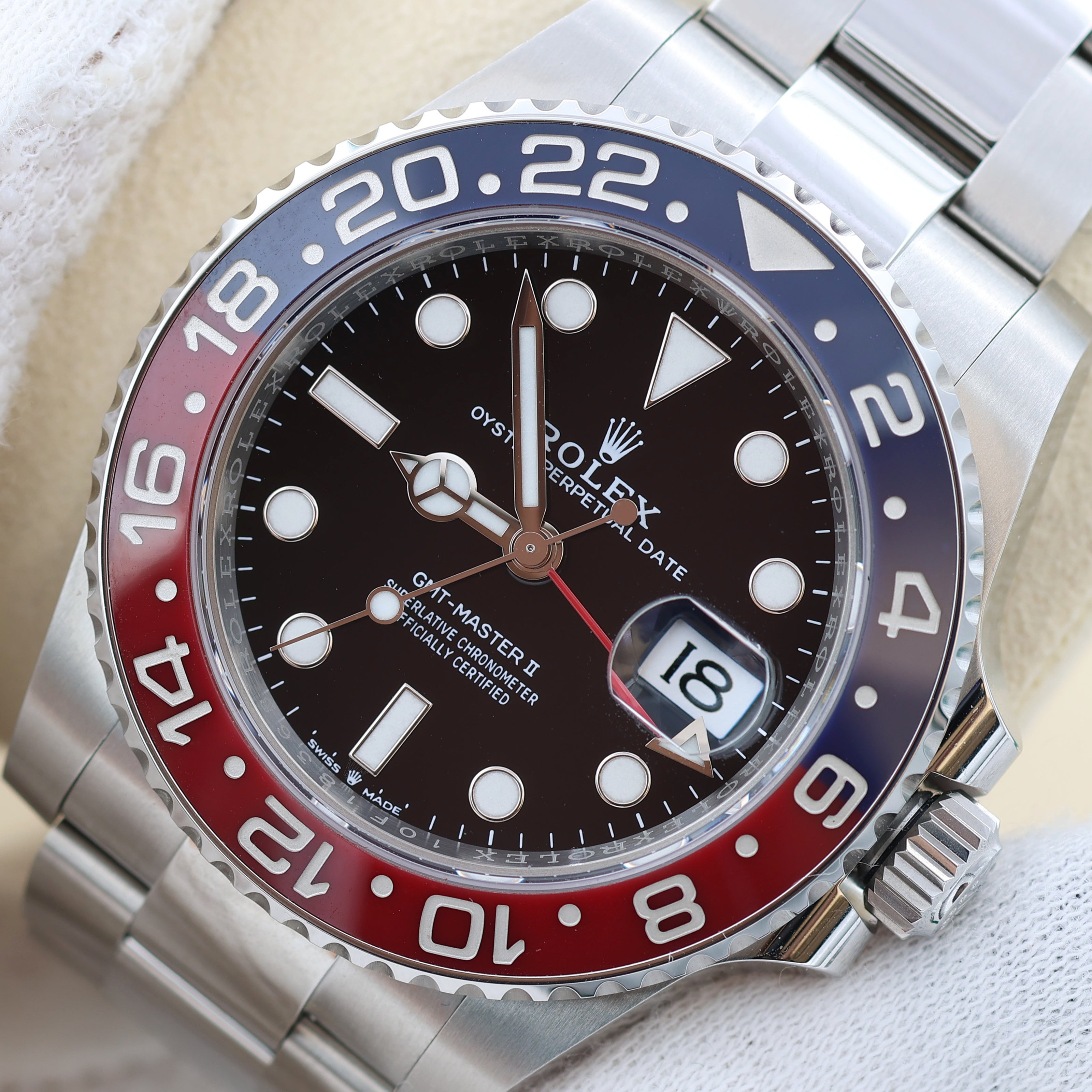 Rolex GMT Master ref. 126710BLRO - Oyster Bracelet - Full Set